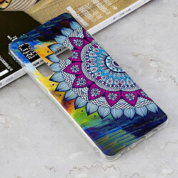 Wewoo Coque Étui de protection en TPU antichoc coloré et pour motif fleurs soleil pour Galaxy A9 (2018) / A9s