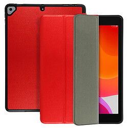 Avizar Étui iPad 9 2021 iPad 8 2020 iPad 7 2019 Support Design Fin Rouge