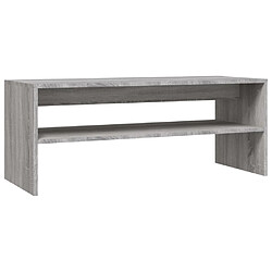 Maison Chic Table basse,Table Console Table d'appoint, Table pour salon Sonoma gris 100x40x40 cm Bois d'ingénierie -MN56911