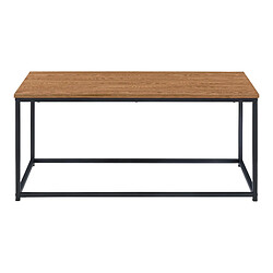 Helloshop26 Table basse 45 x 100 x 55 cm noir effet bois foncé 03_0008437