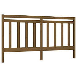 Maison Chic Tête de lit scandinave pour lit adulte,Meuble de chambre Marron miel 206x4x100 cm Bois massif de pin -MN69862