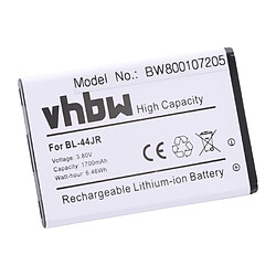 Batterie Li-Ion 1700mAh (3.7V) vhbw pour téléphone portable smartphone LG Optimus EX, K2, KU5400, P940, Prada 3.0 comme BL-44JR.