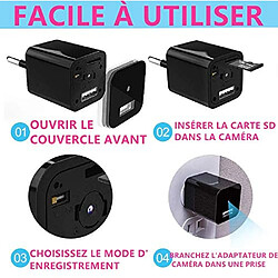 Acheter Chargeur Secteur Caméra Espion HD 1080p Gadget Espionnage Mouvement et Son YONIS