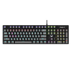 Clavier de jeu mécanique filaire Aula S2022 RGB (EN/RU) avec 106 boutons