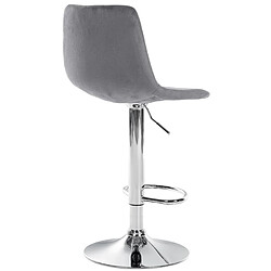 Non Tabouret de bar Divo velours chrome pas cher