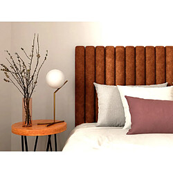 Acheter Vente-Unique Tête de lit coutures verticales - 150 cm - Tissu - Terracotta - SARAH