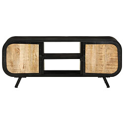 Maison Chic Meuble TV scandinave - Banc TV pour salon 110x30x45 cm Bois de manguier brut -MN19498