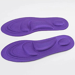 Wewoo Une paire éponge de sport 4D à semelle souple à talon haut Pad Chaussure Soulagement de la douleur Insertion Coussin pour femme Violet