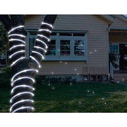 Tube lumineux Moon in the Room ML53SZ Cordon décoratif 72 LED 3,6m avec paillettes argent blanc froid IP44