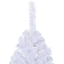 Acheter vidaXL Sapin de Noël artificiel moitié avec support blanc 240 cm PVC