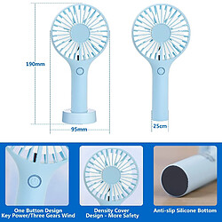 Avis Ventilateur Portatif Électrique Portatif (Bleu)