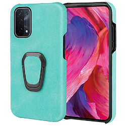 Coque en TPU + PU avec béquille, vert clair pour votre Oppo A54 5G/A93 5G/A74 5G