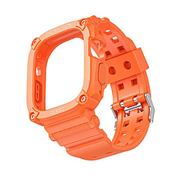 Bracelet de montre bracelets connectés compatible Apple Watch Ultra 49mm (Orange)