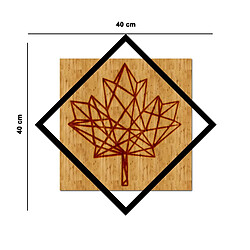 Avis EPIKASA Décoration en Métal et Bois Feuille 4