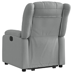 Acheter Maison Chic Fauteuil Relax pour salon, Fauteuil inclinable électrique gris clair tissu -GKD36299