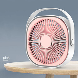 Avis (Rose) Ventilateur de Conception de Bureau de Chargement Portable Alimenté par USB Design Créatif Fonctionnement Silencieux