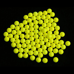 Avis 100pcs pêche flottant flotteurs drift ball eva mousse indicateur 8.3mm jaune