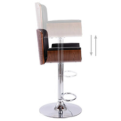 Acheter vidaXL Tabouret de bar Noir Similicuir