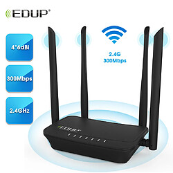 Avis edup routeur wifi sans fil 300mbps répéteur wifi quatre antennes 5dbi amplificateur amplificateur de portée wifi