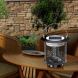 Lampe De Tueur De Moustique De Jardin D'énergie Solaire Fly Bug Insect Zapper Trap Light A