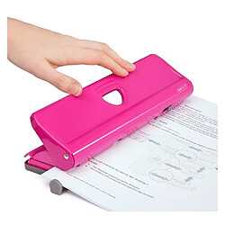 Perforateur de bureau 4 trous Rapesco fuchsia - capacité 22 feuilles