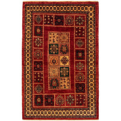 Vidal Tapis de laine 167x108 rouge Kashkuli