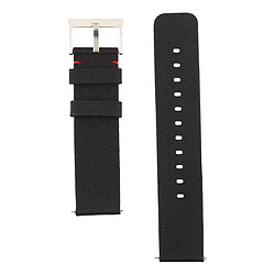 Avis Wewoo Bracelet pour montre connectée Dragonne en toile mode simple Fitbit Versa / 2 noir