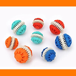 Acheter Wewoo Jouet pour Animaux Orange de compagnie Nettoyage de dents Jouets à mâcher Boules de caoutchouc souple non toxique, de petite taille de de chien