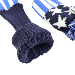 Acheter 3pcs Golf Pom Pom Knit Headcover Fairway Woods Driver Hybrid Head Covers 02