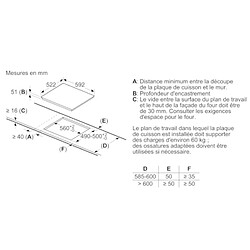 Acheter Table de cuisson à induction 60cm 3 feux 4600w - puc611aa5e - BOSCH