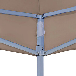 Acheter vidaXL Toit de tente de réception 4,5x3 m Taupe 270 g/m²