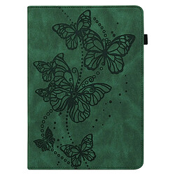 Etui en PU motif papillon avec support vert pour votre Lenovo Tab M10 FHD Plus/Tab M10 Plus TB-X606F/TB-606X 10.3 pouces