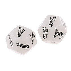 4pcs D12 Dés de Jeu de Discothèque pour Amoureux des Couples Adultes