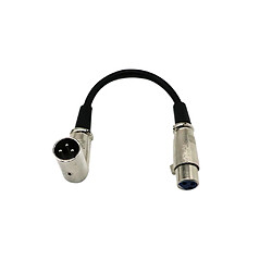 Avis Câble d'Extension Audio Microphone Câble XLR Femelle à Angle Droit Mâle 0.2m Noir