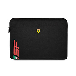 Ferrari Housse SF Ferrari - Noir Housse de protection pour ordinateur 13" - Design élégant - Doublure en microfibre