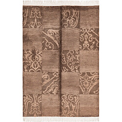 Vidal Tapis de laine 183x124 brun Darya