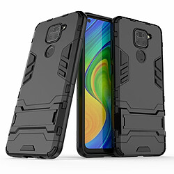 Coque en TPU 2 en 1 avec béquille noir pour votre Xiaomi Redmi Note 9/Redmi 10X 4G