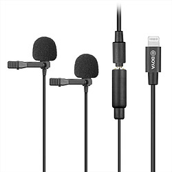 Yonis Microphone Lavalier Double Pour Enregistrement