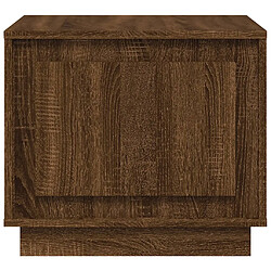 Acheter vidaXL Table basse chêne marron 51x50x44 cm bois d'ingénierie