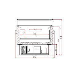 Îlot de Refroidissement et Congélation Commutable - 260 LTR - Combisteel