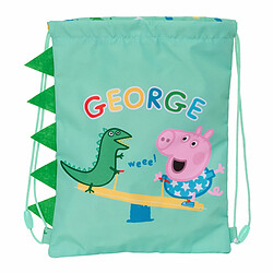 Acheter Sac à dos serré par des ficelles Peppa Pig George Menthe 26 x 34 x 1 cm