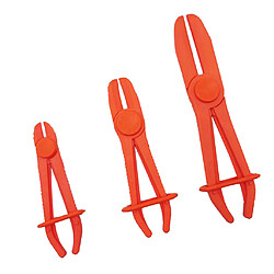 3pcs Pinces de Serrage Ligne Pince Tuyau Pince à dénuder Tailles Mélangées pas cher