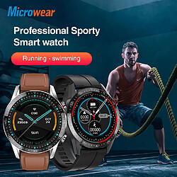 Acheter Universal Smartwatch Homme IP68 Imperméable ECG Fréquence cardiaque Pression artérielle Smartwatch (Marron)