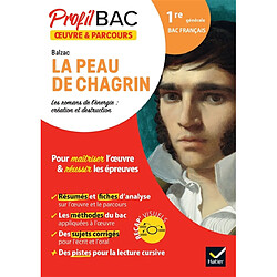 Balzac, La peau de chagrin : les romans de l'énergie, création et destruction : 1re générale bac français - Occasion