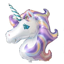 Wewoo 88 * 108 cm Géant Arc-En-Unicorn Parti Fournitures Feuille Ballons Enfants Dessin Animé Animal Cheval Anniversaire Décorations