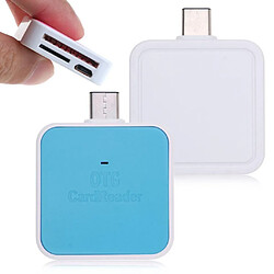 Adaptateur USB OTG de type C pour lecteur de carte mémoire SD TF pour Samsung Blue