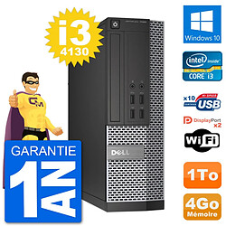 PC Dell OptiPlex 7020 SFF Intel i3-4130 RAM 4Go Disque Dur 1To Windows 10 Wifi - Occasion