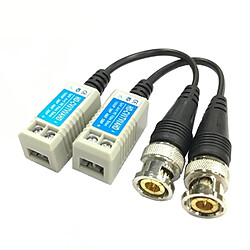 Wewoo Balun vidéo 2 PCS Anpwoo 100C version mise à niveau Coaxial à vis Coaxial HD-CVI / AHD / CVI 1CH émetteur-récepteur