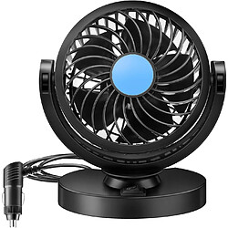 Mini Ventilateur de Voiture Électrique 12V 360 Ventilateur de Voiture à Vent Fort Rotatif Climatiseur De Voiture Ventilateur d'Air Portable à Faible Bruit