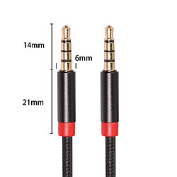 Acheter Cordon De Câble Audio AUX Stéréo Mâle à Mâle De 3,5 Mm Pour PC IPad MP3 Phone 2 M